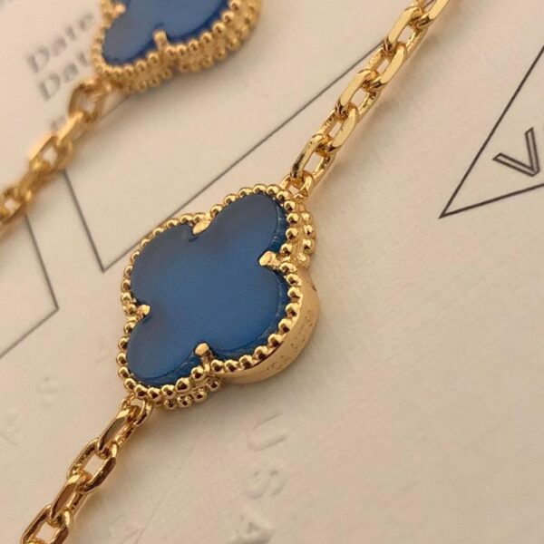 Toxse Vintage Alhambra  Agate 20 Motifs Long Necklace - Image 5