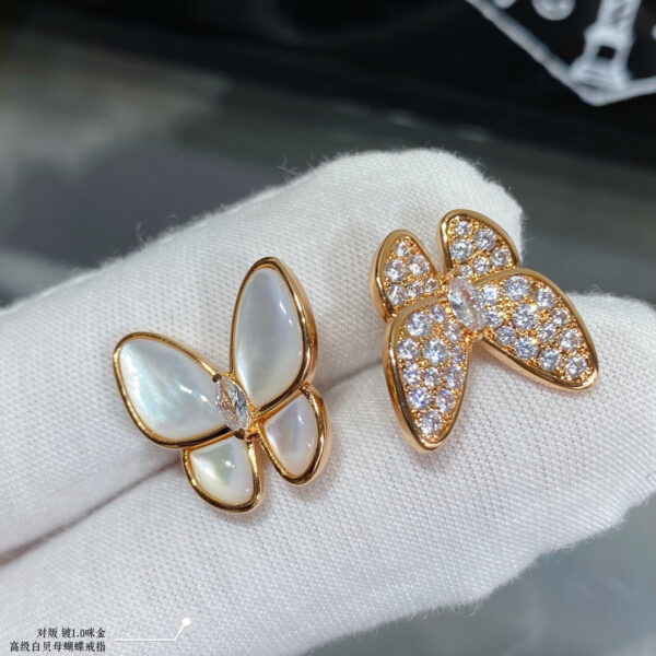 Toxse Two Butterfly Between the Finger Pearl Ring - Image 7