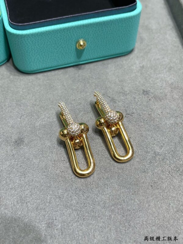 Toxse HardWear Large Link Pave Diamonds Earrings - Image 2