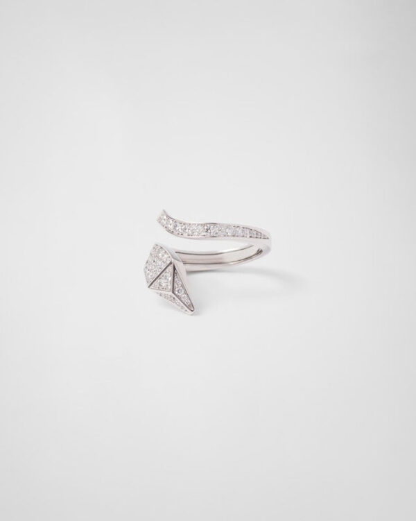 Toxse White Gold Eternal Snake Ring - Image 7