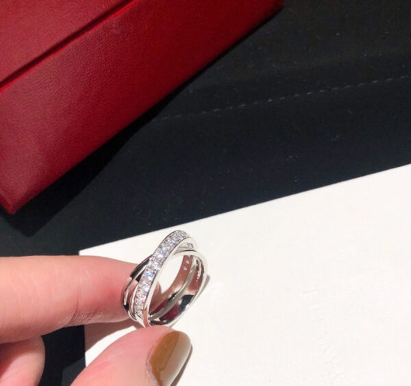 Toxse Etincelle Diamond Crossover Ring - Image 3
