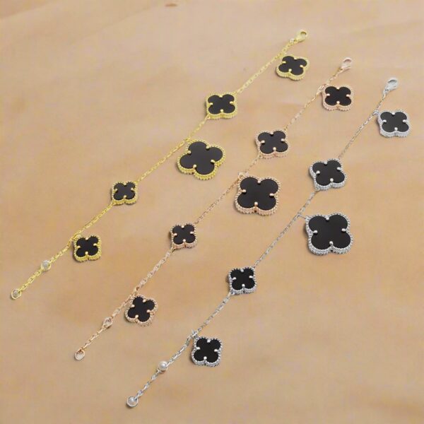 Toxse Magic Alhambra Five Black Motifs Bracelet - Image 4