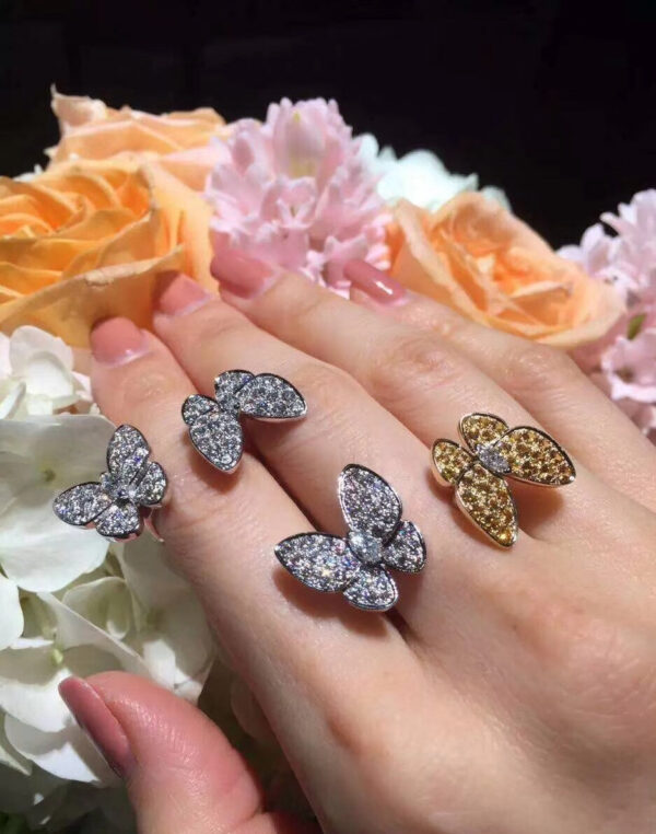 Toxse Two Butterfly Between the Finger Sapphire Ring - Image 3