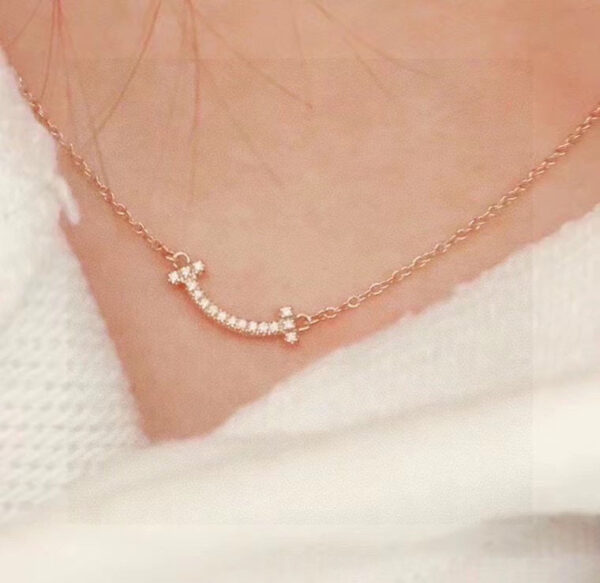 Toxse T Small Diamond Pendant Necklace - Image 5