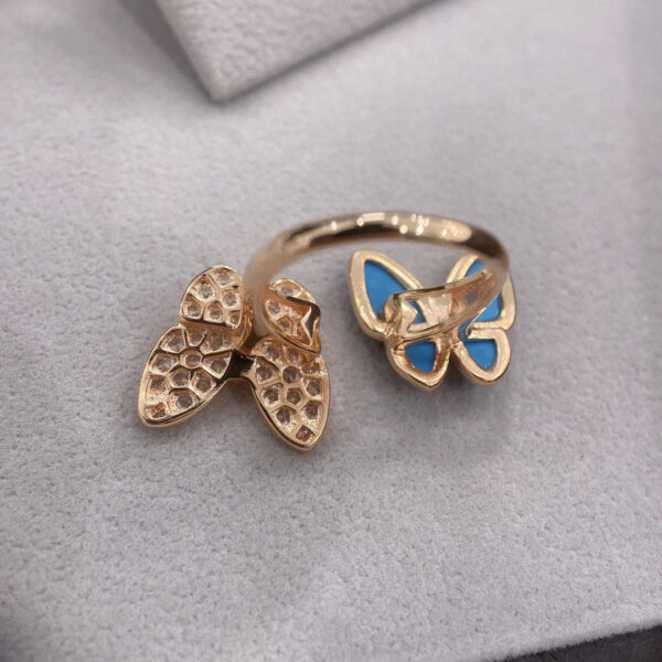 Toxse Two Butterfly Between the Finger Turquoise Ring - Image 9