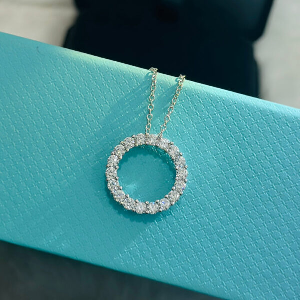 Toxse Circle Diamonds Necklace - Image 6