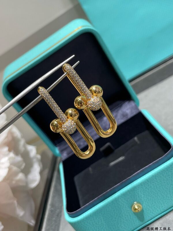 Toxse HardWear Large Link Pave Diamonds Earrings - Image 4