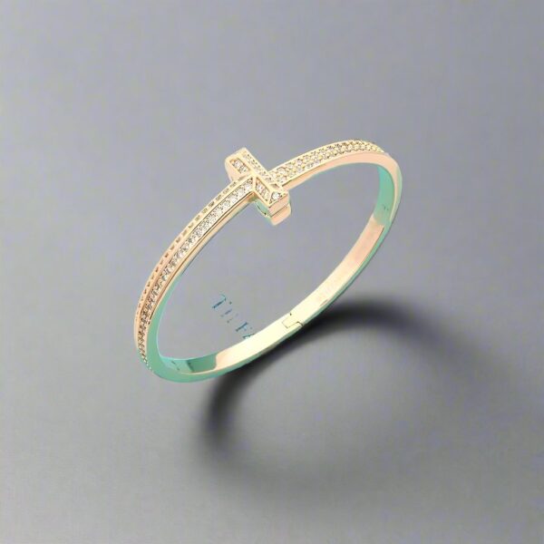 Toxse T1 Wide Diamond Bangle Bracelet - Image 3