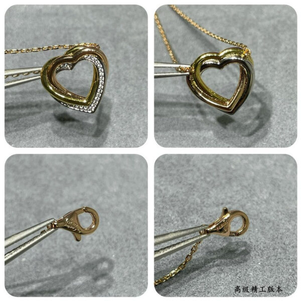 Toxse Trinity Heart Diamond Necklace - Image 10