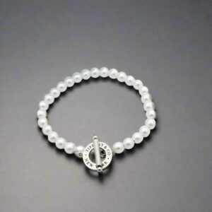 Toxse Tag Beads Toggle Clasp Bracelet