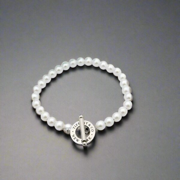 Toxse Tag Beads Toggle Clasp Bracelet