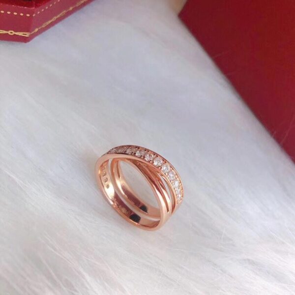 Toxse Etincelle Diamond Crossover Ring - Image 12