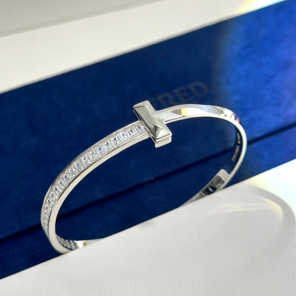 Toxse T1 Wide Diamond Hinged Bracelet - Image 9