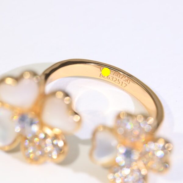 Toxse Cosmos Diamond Rose Gold Between The Finger Diamond Ring - Image 8