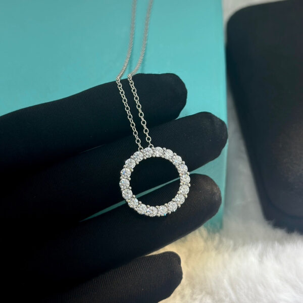 Toxse Circle Diamonds Necklace - Image 7