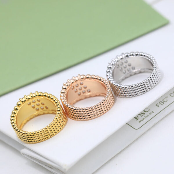 Toxse Perlée Diamonds Five Rows Ring - Image 10