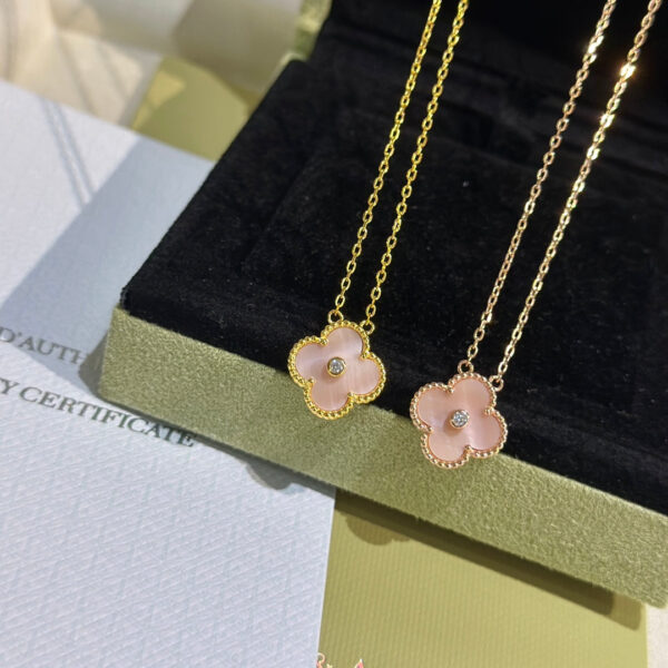 Toxse Sweet Alhambra Pink Clover Necklace - Image 6