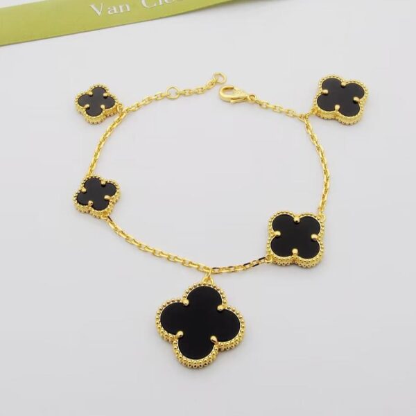 Toxse Magic Alhambra Five Black Motifs Bracelet - Image 3