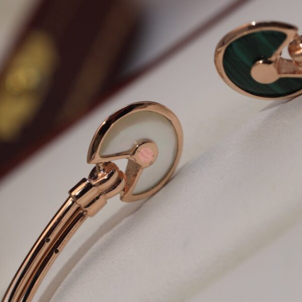 Toxse Malachite Pearl & Diamond Open Bracelet - Image 3