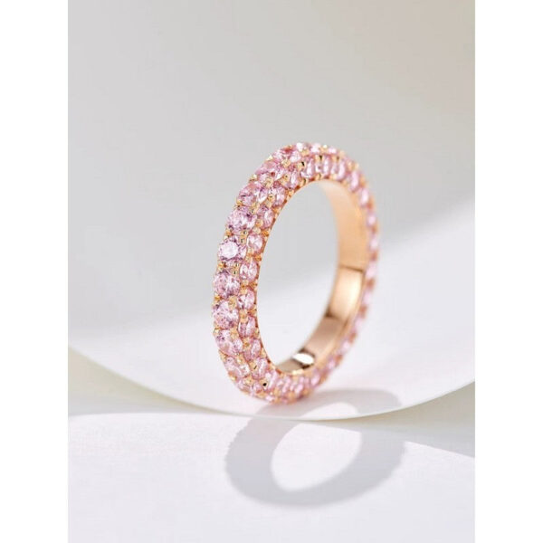 Toxse T Pink Crystal Ring - Image 8