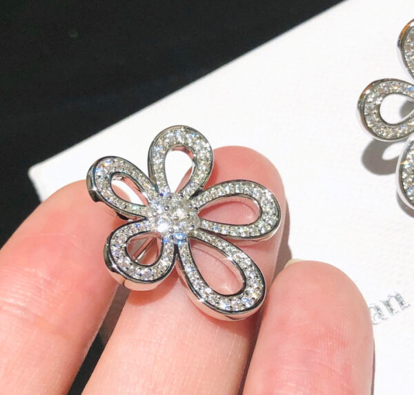 Toxse Flowerlace Diamonds Earrings - Image 6