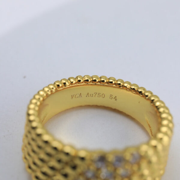 Toxse Perlée Diamonds Five Rows Ring - Image 15