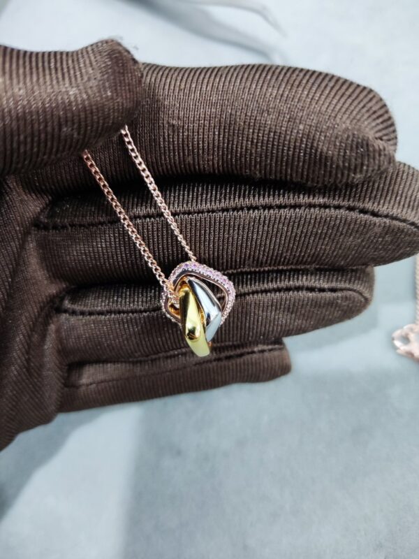 Toxse Trinity Pink Diamond Necklace - Image 7