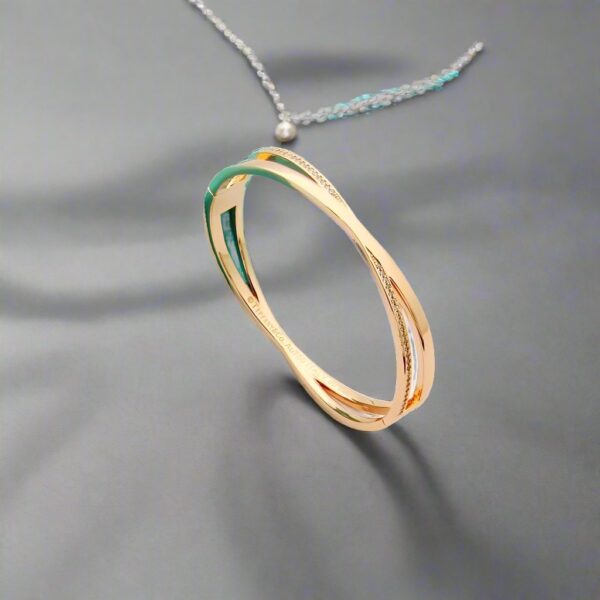 Toxse Atlas X Narrow Hinged Bangle Bracelet - Image 3