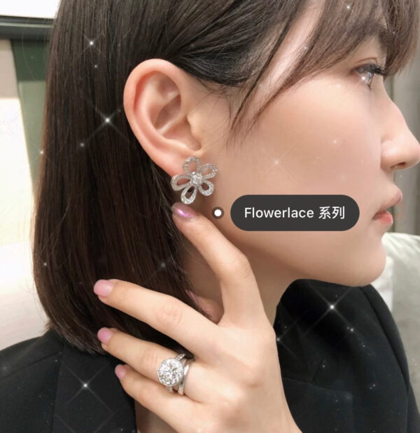 Toxse Flowerlace Diamonds Earrings - Image 9