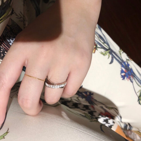Toxse Etincelle Diamond Crossover Ring - Image 8
