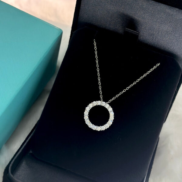 Toxse Circle Diamonds Necklace - Image 9