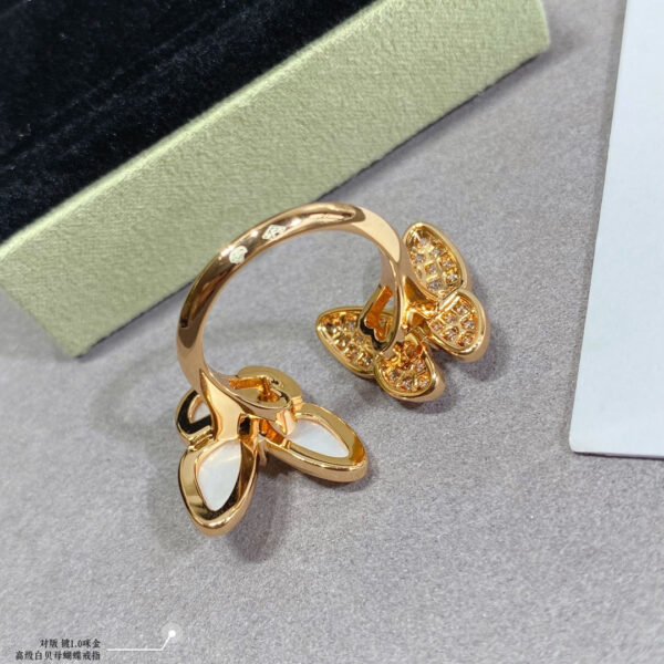 Toxse Two Butterfly Between the Finger Pearl Ring - Image 9