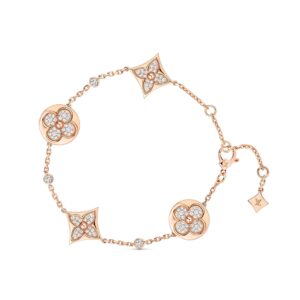 Toxse Star And Sun 4 Motifs Gold Diamonds Bracelet