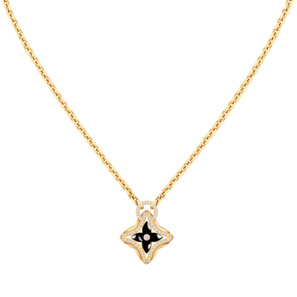 Toxse Star Pedant Pink Gold Diamond Necklace