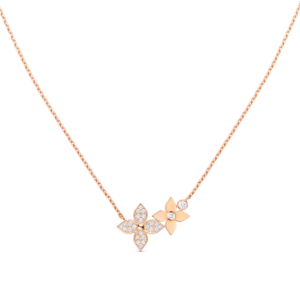 Toxse Star Blossom Necklace Pink Gold Diamonds