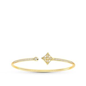 Toxse  Idylle Gold Open Bracelet Diamond Paved