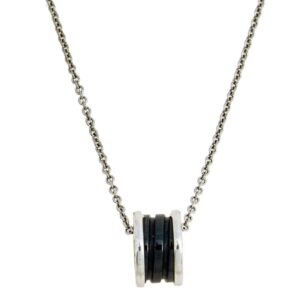 Toxse Zero 1 Black Ceramic Silver Necklace