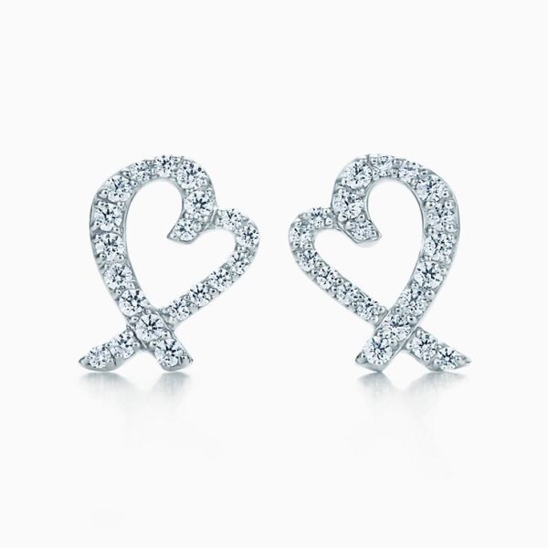 Toxse T Heart Diamond Earrings