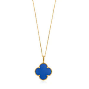 Toxse Clover Necklace Turquoise Pink Gold