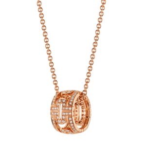 Toxse Parentesi Necklace Pink Gold Diamond