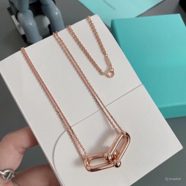 Toxse T - Jewelry Double Link Pendant No Diamond Necklace - Image 4