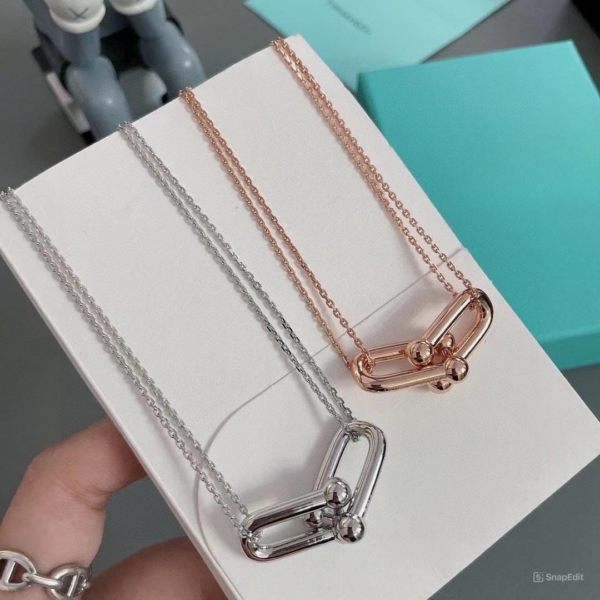 Toxse T - Jewelry Double Link Pendant No Diamond Necklace - Image 5