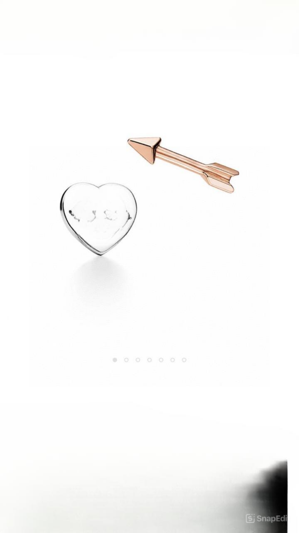 Toxse T - Jewelry Lovestruck Heart Tag And Arow Earrings - Image 2