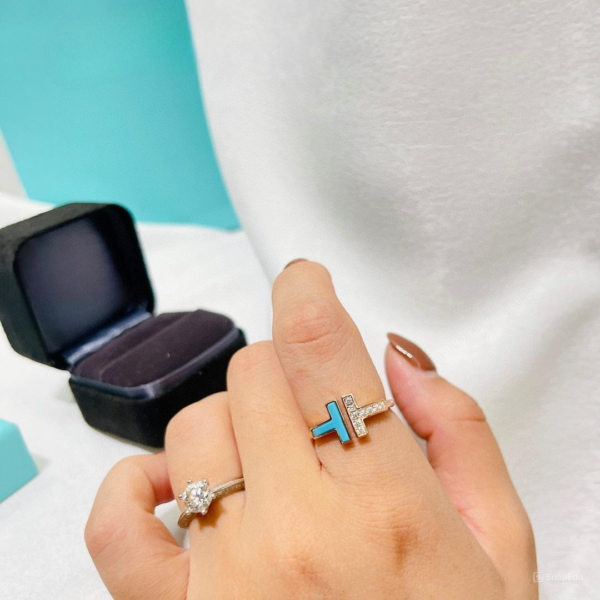 Toxse T - Jewelry Double T With Diamond Gold Ring - Image 4