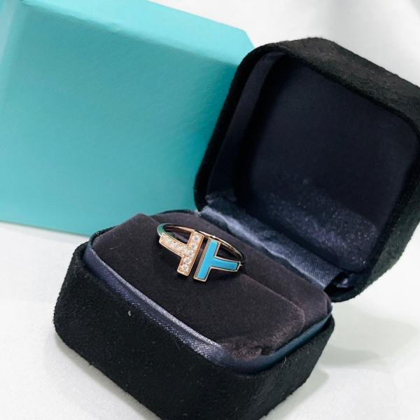 Toxse T - Jewelry Double T With Diamond Gold Ring - Image 6