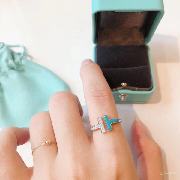 Toxse T - Jewelry Double T With Diamond Silver Ring - Image 3