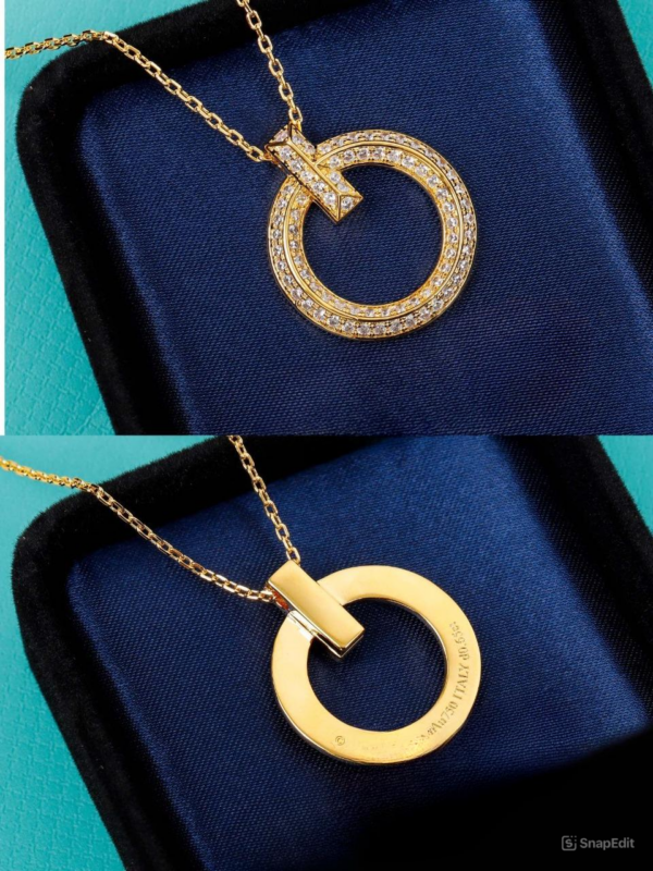 Toxse T - Jewelry T1 Circle Pendant Diamond Necklace - Image 7