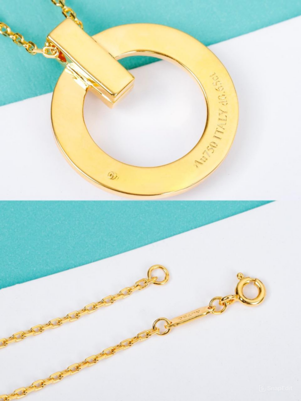 Toxse T - Jewelry T1 Circle Pendant Diamond Necklace - Image 3