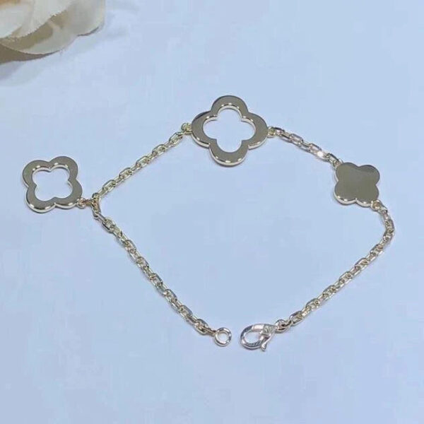 Toxse Pure Clover Gold Bracelet 3 Motifs - Image 2