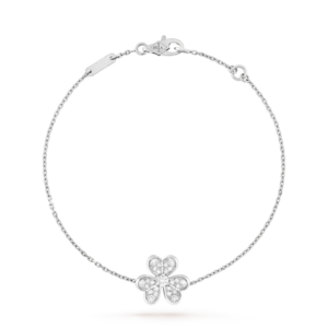 Toxse Frivole Silver Flower Diamond Bracelet